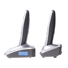 Телефон беспроводной (DECT) Panasonic KX-TG2512RUS (серебристый) Доп трубка в комплекте,АОН, Caller ID,спикерфон на трубке,полифония