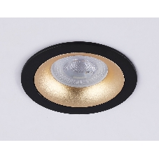 Светильник встраиваемый Ambrella light TN102725 BK/GD черный/золото GU5.3 92*92*23