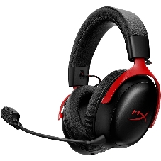 Гарнитура HyperX Cloud III S Wireless чёрный/красный, беспроводная, радиоканал, до 120 ч, съёмный микрофон, совместимость с PS5