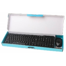 Комплект клавиатура+мышь Oklick 230M беспроводной, USB, 1000 DPI, чёрный