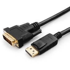 Кабель DisplayPort-DVI Gembird/Cablexpert 3м, 20M/19M, черный, экран, пакет