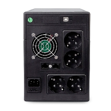 Источник бесперебойного питания Powerman Smart Sine 2000VA/1400W, 220V, Line-Interactive, LCD, Tower, Out: 4xShuko, черный*SmartSine2000