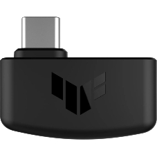 Гарнитура ASUS TUF Gaming H1 Wireless чёрный, беспроводная + проводная, USB/USB-C, до 15 ч, виртуальный 7.1, шумоподавление микрофона