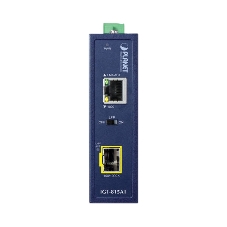 Медиаконвертор PLANET IGT-815AT IP30 Compact size Industrial 100/1000BASE-X SFP to 10/100/1000BASE-T Media Converter (-40 to 75 C, LFP Supported)