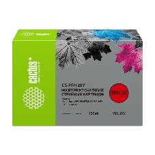 Картридж струйный Cactus CS-PFI120Y желтый (130мл) для Canon imagePROGRAF TM-200/TM-205/TM-300/TM-305 Картридж струйный Cactus CS-PFI120Y желтый (130мл) для Canon imagePROGRAF TM-200/TM-205/TM-300/TM-305
