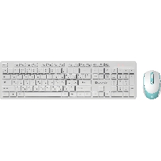 Комплект клавиатура+мышь Defender Auckland C-987 беспроводной, USB, 1600 DPI, белый
