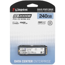 Накопитель SSD Kingston DC2000B, 240Gb, PCIe 4.0 x4, M.2 2280, R/W 4500/400