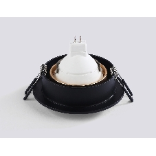 Светильник встраиваемый Ambrella light TN102725 BK/GD черный/золото GU5.3 92*92*23