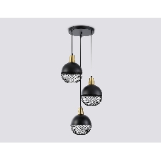Светильник Ambrella light TR8505/3 BK/CP черный/медь E27/3 max 60W D410*1000