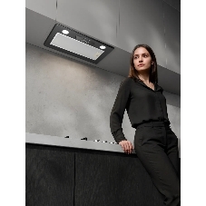 Встраиваемая вытяжка Kuppersberg INLINEA 60 B, 54х17х28 см, отвод/рециркуляция, 650 м3/ч, черный цвет