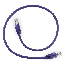 Патч-корд UTP Cablexpert cat.5e, 0.25м, литой, многожильный, фиолетовый