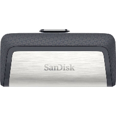 Флешка USB SanDisk DDC2 Ultra Dual (SDDDC2-032G-G46), 128Gb, USB 3.0/USB 3.1 Type C, R/W 150/30, серый/черный