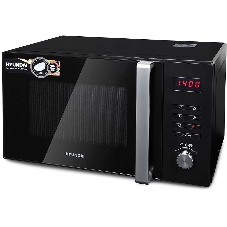Микроволновая печь Hyundai HYM-M2062 черный, 23 л, 800 Вт, переключатели - кнопки, поворотный механизм