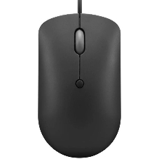 Мышь проводная Lenovo 400 черный, 2400 dpi, USB-C, кнопки - 4