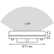 Лампа cветодиодная Gauss GX53 8W 680lm 6500K диммируемая LED