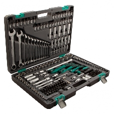 Набор инструментов STELS 141151/4'' 3/8'' 1/2'' cr-v s2 усиленный кейс 216 предм.