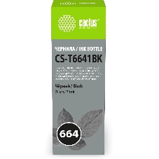 Чернила Cactus CS-T6641BK 664 черный 70мл для Epson L130,L110,L100,L220,L200,L310,L300,L360,L361,L380,L382,L350,L355,L365,L395,L405,L485,L495,L555,L565,L575,Expression ET-2500,ET-2550,ET-2600,ET-2650,ET-4500;WorkForce ET-14000,ET-16500;L1300,L1400,L605,L655,L656,L1455;ET-3600, ET-4550, ET-16500