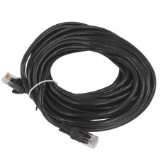 Патч-корд медный UTP Cablexpert PP10-7.5M/BK cat.5e, 7.5м, литой, многожильный, черный