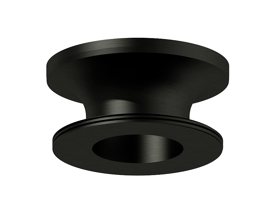 Насадка для корпуса светильника N7926 PBK черный полированный D70*H28mm Out25mm