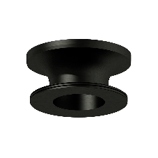 Насадка для корпуса светильника N7926 PBK черный полированный D70*H28mm Out25mm