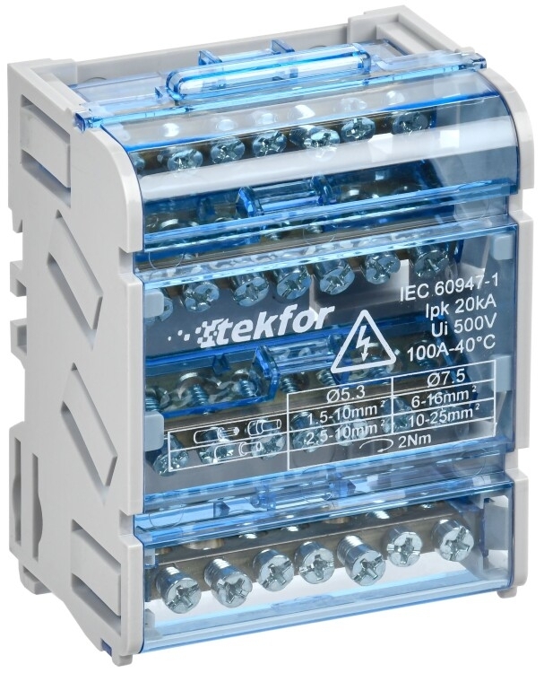Шины на DIN-рейку (кросс-модуль) IEK TEKFOR ШНК 4х7 3L+PEN