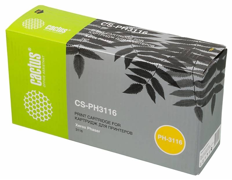 Картридж лазерный Cactus CS-PH3116 (109R00748) черный (3000 стр.) для Xerox Phaser 3116
