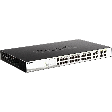 Коммутатор D-Link DGS-1210-28P/F5A, 24×1 Гбит/с + 4×1 Гбит/с Combo, настраиваемый
