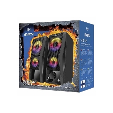 Акустическая система SVEN 445, черный, USB, 2.0,2x3 Вт(RMS), подсветка