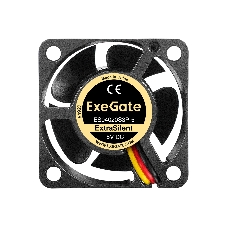 Вентилятор для корпуса ExeGate ExtraSilent ES04020S3P-5 черный, 40 мм, 4800 об/мин, 21 дБ, 3 pin