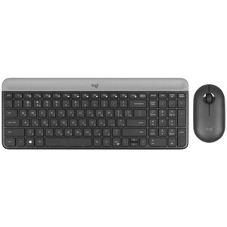 Комплект клавиатура+мышь Logitech MK470 беспроводной, USB, 1000 DPI, чёрный