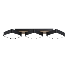 Светильник Ambrella light FL4878/3 BK/WD черный/дерево 54W 3000-6000K 680*200*70 (без ПДУ)