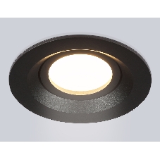 Встраиваемый поворотный точечный светильник Ambrella light TN102742 BK черный IP20 GU5.3 D95*25