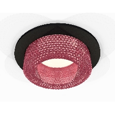 Комплект встраиваемого светильника Ambrella light XC7622022 SBK/PI черный песок/розовый MR16 GU5.3 (C7622, N7193)