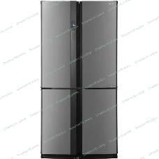Холодильник Sharp SJ-EX93PSL нержавеющая сталь трехкамерный 345/211л морозилка снизу, No Frost, Side by Side