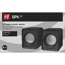 Акустическая система 2.0 Defender #1 SPK 22 черный, 5 Вт, питание от USB