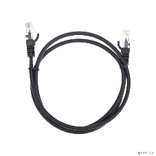 Патч-корд U/UTP Rexant cat.5e, RJ45-RJ45, 26AWG, ZH нг(А)-HF, черный, 1 м