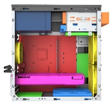 Корпус Foxline FL-702, Mini-Tower, чёрный