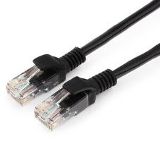 Патч-корд медный UTP Cablexpert PP10-7.5M/BK cat.5e, 7.5м, литой, многожильный, черный