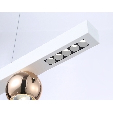 Светильник подвесной светодиодный FL5955 WH/GD белый/золото 4200K 18W 1000*70*1200 (Без ПДУ)