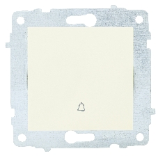 Ovivo Механизм выкл. 1-кл. (кнопка звонка), крем, 600-000202-207