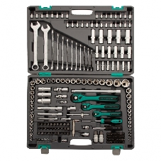 Набор инструментов STELS 141151/4'' 3/8'' 1/2'' cr-v s2 усиленный кейс 216 предм.