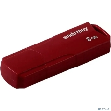 Флешка USB Smartbuy CLUE Burgundy (SB8GbCLU-BG), 8Gb, USB 2.0, R/W 15/8, красный