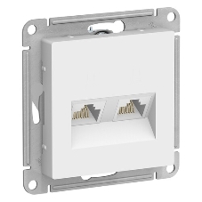 Механизм розетки компьютерной 2-м AtlasDesign RJ45 кат.5E беж.