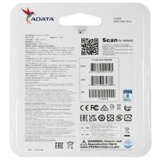 Флешка USB ADATA UC320 (UC320-64G-RBK/BK), 64Gb, USB 3.2, R/W 100/30, черный