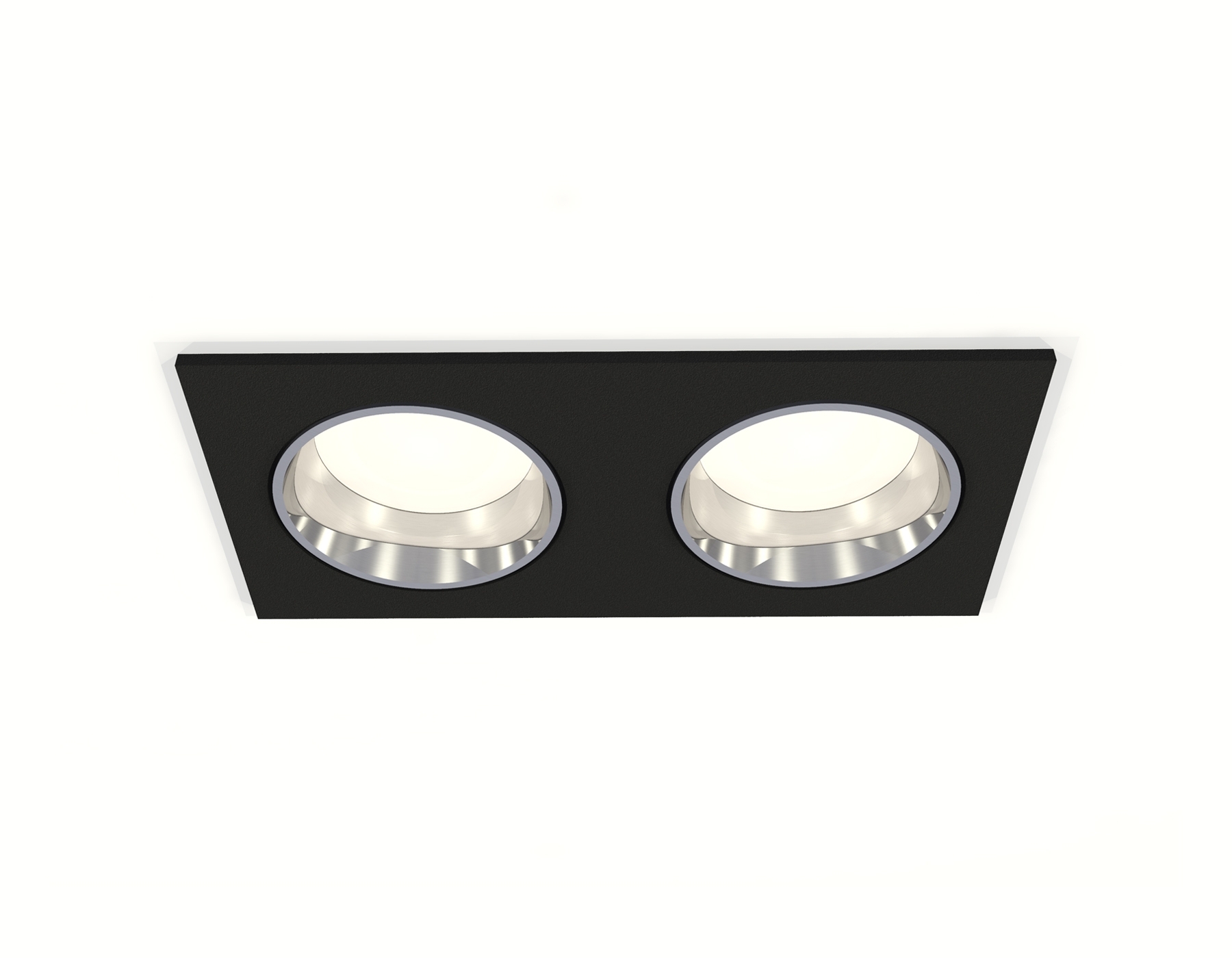 Комплект встраиваемого светильника Ambrella light XC6526003 SBK/PSL черный песок/серебро полированное MR16 GU5.3 (C6526, N6112)