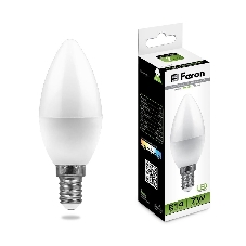 Лампа светодиодная Feron LB-97 7W 230V E14 4000K свеча Лампа светодиодная Feron LB-97 7W 230V E14 4000K свеча
