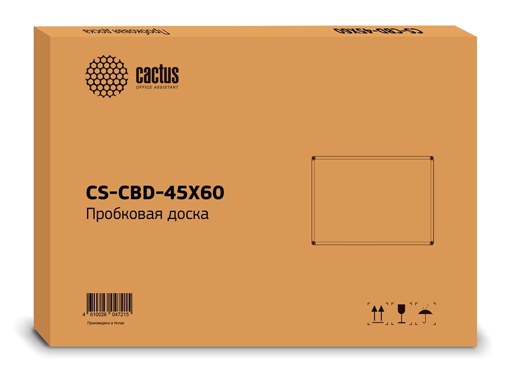 Демонстрационная доска Cactus CS-CBD-45X60 пробковая 45x60 см, алюминиевая рама