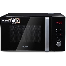 Микроволновая печь Hyundai HYM-M2062 черный, 23 л, 800 Вт, переключатели - кнопки, поворотный механизм