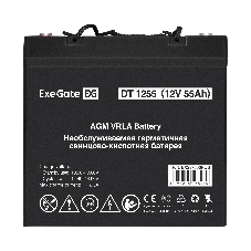 Аккумуляторная батарея ExeGate DT 1255 (12V 55Ah, болт М6)