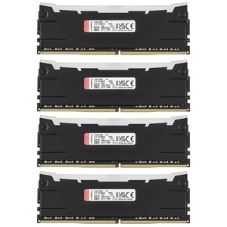 Оперативная память Kingston Fury Renegade, DDR4, 128GB (4x32GB), 3200MHz, CL16, DIMM, радиатор, черный